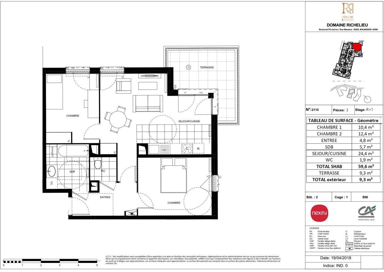 Maison à louer, 60m², RUEIL MALMAISON