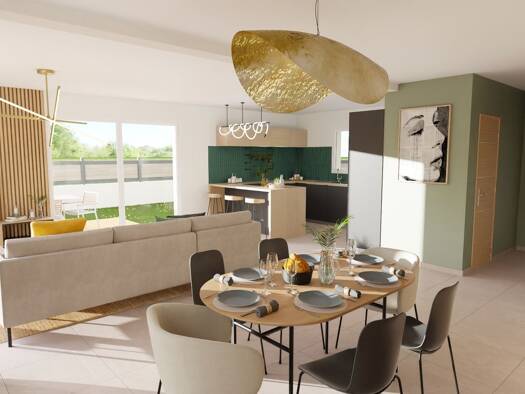 Terrain avec maison neuve à vendre 397 000 € 4 pièces 3 chambres 94 m² 482 m² de terrain Simandres 69360