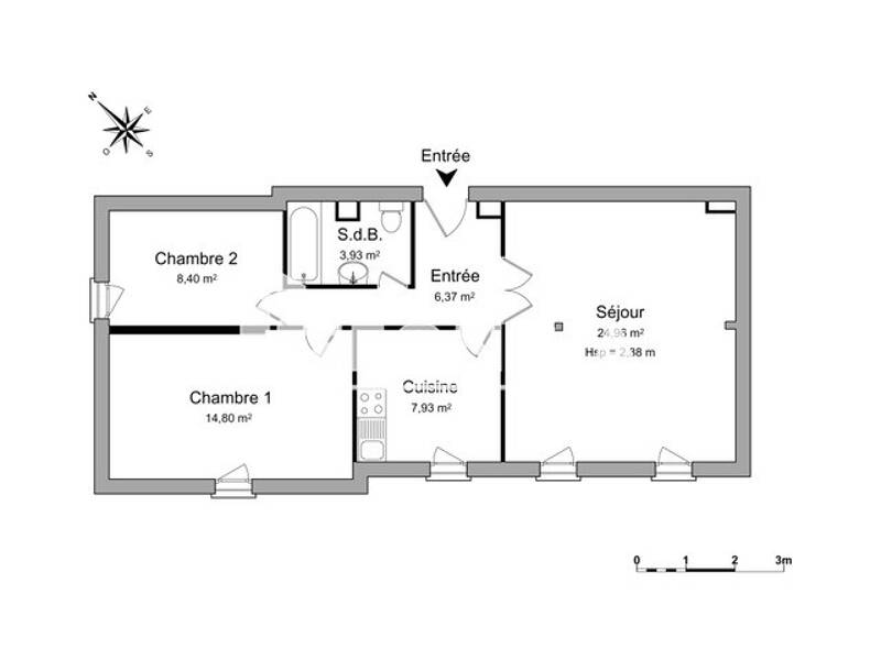 Maison à louer, 66m², SARREBOURG