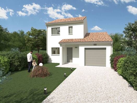 Terrain avec maison neuve à vendre 261 700 € 4 pièces 3 chambres 85 m² 450 m² de terrain Nurieux-Volognat 01460