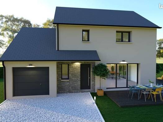 Terrain avec maison neuve à vendre 270 000 € 5 pièces 4 chambres 126 m² 448 m² de terrain Hardinvast 50690