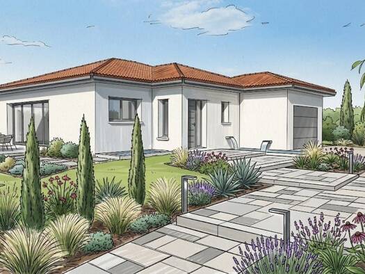 Terrain avec maison neuve à vendre 282 000 € 5 pièces 4 chambres 128 m² 670 m² de terrain Confrançon 01310