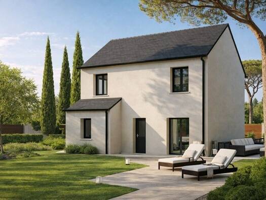 Terrain avec maison neuve à vendre 294 900 € 5 pièces 4 chambres 102 m² 314 m² de terrain Saint Liesne-Centre Est Melun 77000