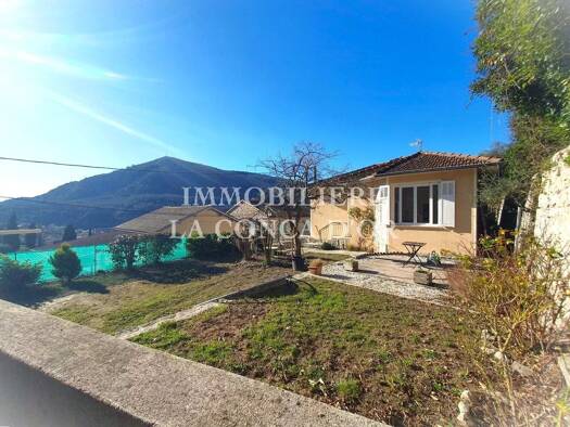 Maison de plain-pied à vendre 472 500 € 4 pièces 3 chambres 87,1 m² 398 m² de terrain Tourrette-Levens 06690