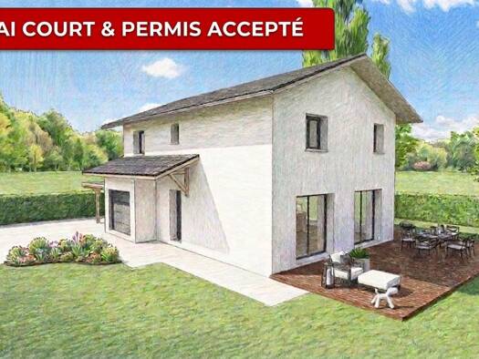 Terrain avec maison neuve à vendre 636 000 € 5 pièces 4 chambres 117 m² 1 150 m² de terrain Villy-le-Bouveret 74350
