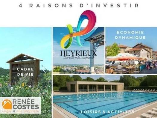 Maison en viager occupé Bouquet 351 900 € 5 pièces 4 chambres 137 m² 934 m² de terrain Heyrieux 38540