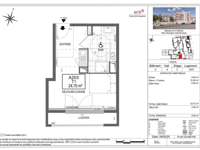 Maison à louer, 25m², MEULAN