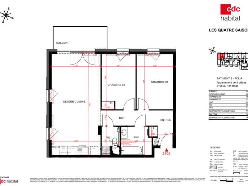 Maison à louer, 71m², MULHOUSE