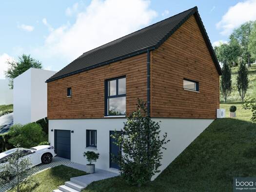 Terrain avec maison neuve à vendre 281 000 € 4 pièces 3 chambres 87 m² 1 100 m² de terrain Diemeringen 67430