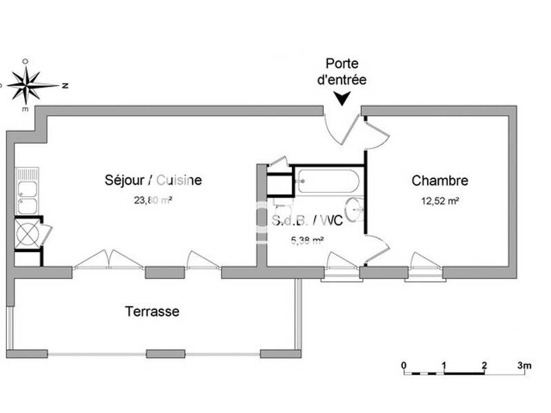 Maison à louer, 42m², MARSEILLE 15E