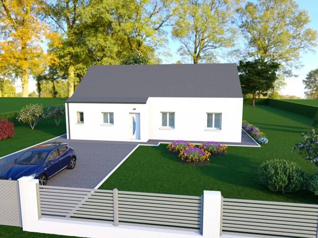 Terrain avec maison neuve à vendre 211 200 € 4 pièces 3 chambres 102 m² 880 m² de terrain Avord 18520