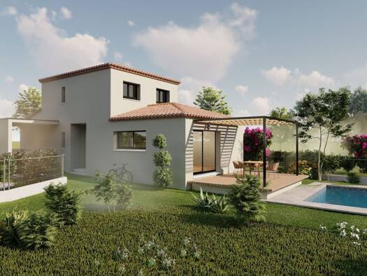 Terrain avec maison neuve à vendre 314 000 € 4 pièces 3 chambres 110 m² 400 m² de terrain Corneilhan 34490