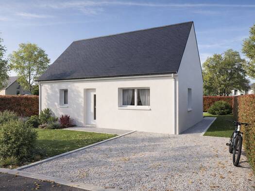 Terrain avec maison neuve à vendre 126 697 € 2 pièces 1 chambre 54 m² 1 256 m² de terrain Saint-Quentin-sur-Indrois 37310