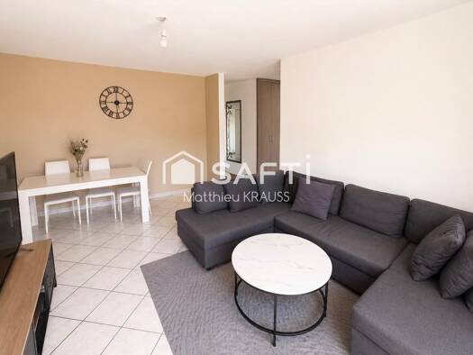 Appartement à vendre 183 000 € 3 pièces 2 chambres 63 m² Étage 1/8 Sud Ouest Saint-Louis 68300