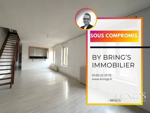 Duplex à vendre 95 000 € 4 pièces 1 chambre 105 m² Étage 1/1 Homécourt 54310