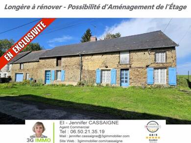 Maison à vendre 199 000 € 3 pièces 2 chambres 104,4 m² 1 340 m² de terrain Miniac-Morvan 35540
