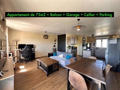 Appartement à vendre 149 500 € 3 pièces 2 chambres 74,9 m² Dernier étage, Étage 3/3 Ganet-Galau Le Passage 47520