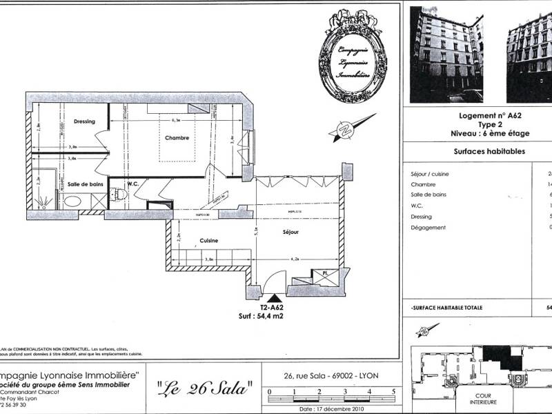 Maison à louer, 52m², LYON 2E