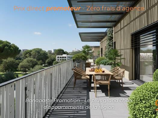 Appartement à vendre - neuf 367 000 € 3 pièces 2 chambres 70 m² Étage 1/2 Sud Saint-Clément-de-Rivière 34980