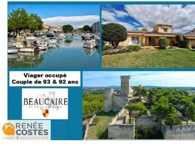 Maison en viager occupé Bouquet 93 800 € 4 pièces 3 chambres 119 m² 552 m² de terrain La Plaine Beaucaire 30300