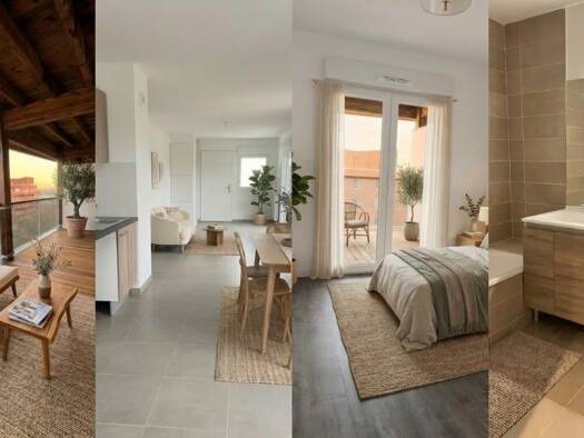 Appartement à louer 1 080 € 3 pièces 2 chambres 68 m² Étage 5/6 Montaudran - Lespinet Toulouse 31400