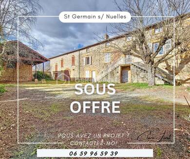 Ferme à vendre 650 000 € 5 pièces 4 chambres 600 m² 3 000 m² de terrain Saint-Germain-Nuelles 69210