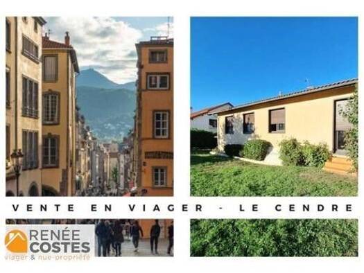 Maison en viager occupé Bouquet 60 315 € 4 pièces 3 chambres 112 m² 695 m² de terrain Zone Rte de Clermont-avenue de la Gare Cournon-d'Auvergne 63800