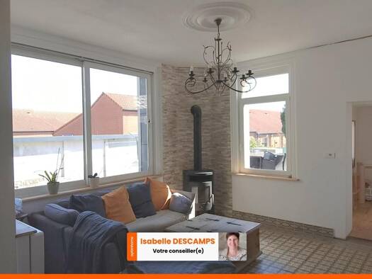 Maison à vendre 160 000 € 6 pièces 3 chambres 103 m² 558 m² de terrain Sud Courcelles-lès-Lens 62970