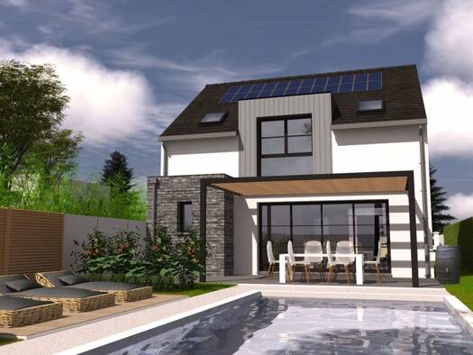 Terrain avec maison neuve à vendre 517 000 € 5 pièces 4 chambres 102 m² 750 m² de terrain Le Plessis-Aux-Bois 77165