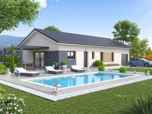Terrain avec maison neuve à vendre 648 857 € 5 pièces 4 chambres 99 m² 1 520 m² de terrain Excenevex 74140