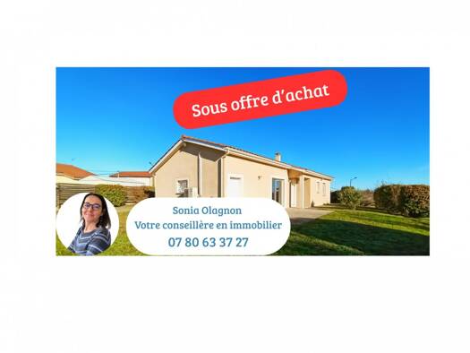 Maison de plain-pied à vendre 225 000 € 4 pièces 3 chambres 85 m² 861 m² de terrain Marcilly-le-Châtel 42130