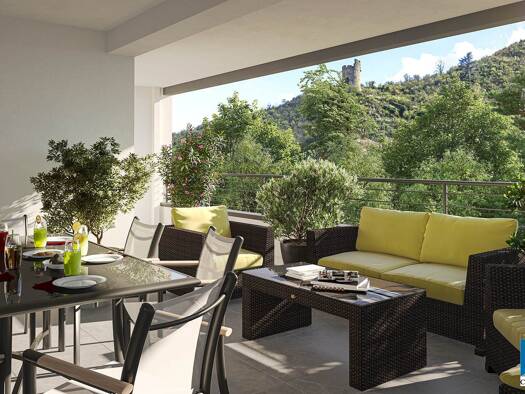 Appartement à vendre - neuf 290 850 € 3 pièces 2 chambres 83,1 m² RDC La Ville Tournon-sur-Rhône 07300