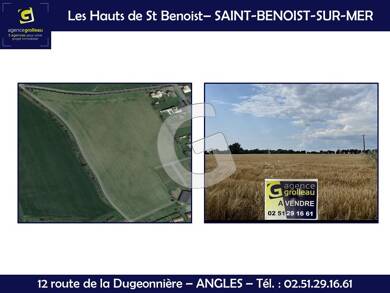 Terrain constructible viabilisé à vendre 59 900 € 747 m² de terrain Saint Benoist sur Mer 85540