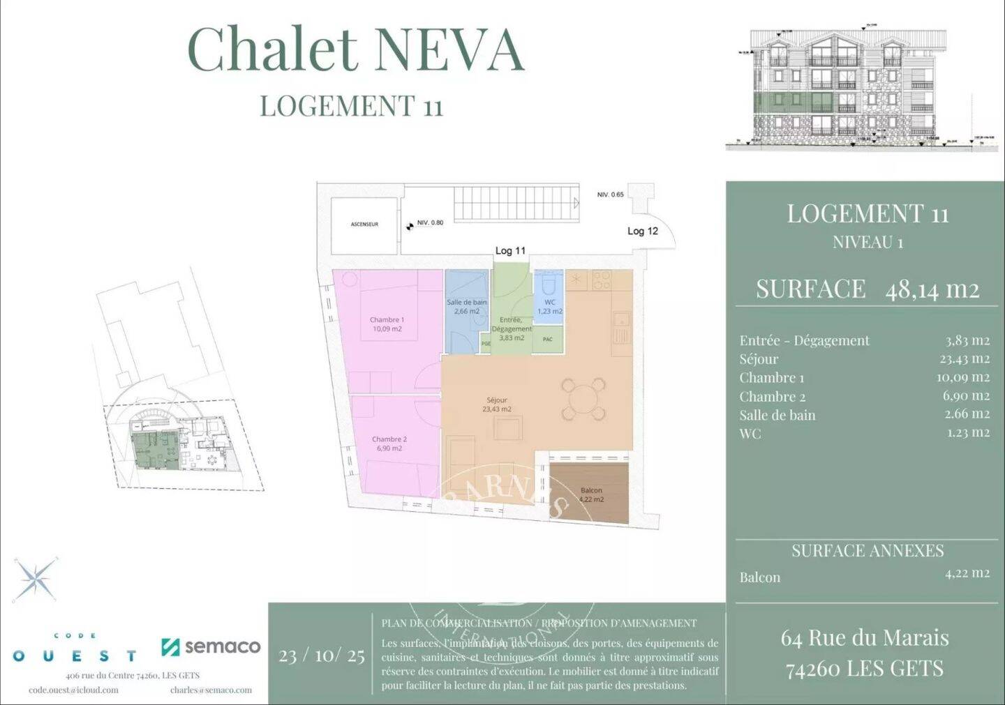 Maison à vendre, 48m², LES GETS