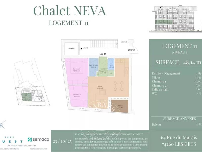 Maison à vendre, 48m², LES GETS