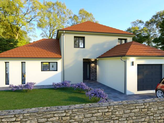 Terrain avec maison neuve à vendre 368 843 € 5 pièces 4 chambres 140 m² 544 m² de terrain Jonches-Laborde-Chesnez-Vaux Auxerre 89000