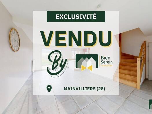 Maison à vendre 209 900 € 4 pièces 3 chambres 77,9 m² 287 m² de terrain Vauroux-Grandes Ruelles Mainvilliers 28300