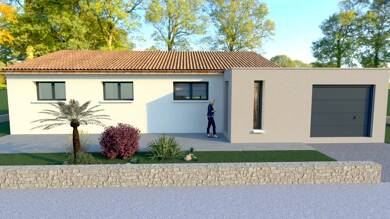 Maison de plain-pied à vendre 354 900 € 4 pièces 3 chambres 100 m² 401 m² de terrain Bages 66670
