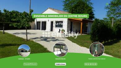 Maison de plain-pied à vendre 335 000 € 5 pièces 3 chambres 200 m² 5 700 m² de terrain Saint-Pierre-d'Eyraud 24130