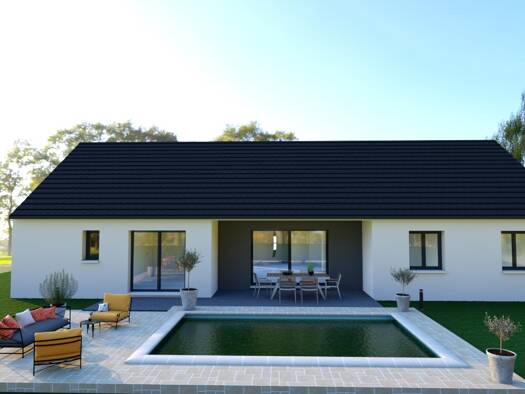 Terrain avec maison neuve à vendre 187 000 € 4 pièces 3 chambres 87 m² 1 000 m² de terrain Arçay 18340