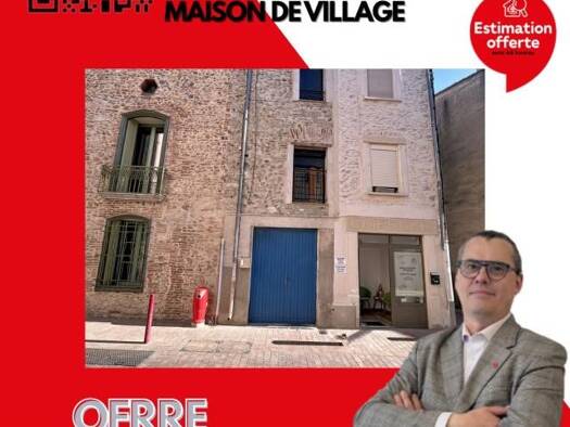 Maison de ville à vendre 89 000 € 2 pièces 1 chambre 56 m² 56 m² de terrain Secteur Centre Rivesaltes 66600
