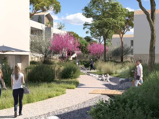 Appartement à vendre - neuf 227 200 € 3 pièces 2 chambres 62,2 m² RDC Rodilhan 30230