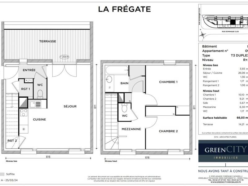 Maison à louer, 66m², TOULOUSE
