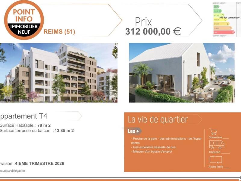 Maison à vendre, 79m², REIMS