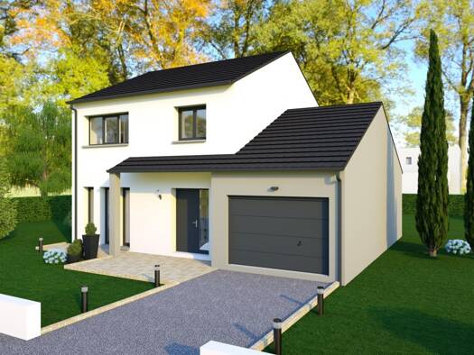 Terrain avec maison neuve à vendre 430 000 € 5 pièces 3 chambres 90 m² 500 m² de terrain Pournoy-la-Grasse 57420