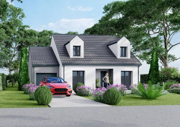 Terrain avec maison neuve à vendre 288 241 € Fontenailles 77370