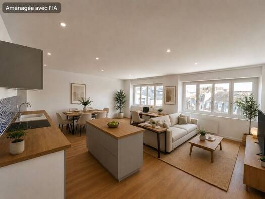 Appartement à vendre 242 000 € 2 pièces 1 chambre 50 m² Étage 3/3 Porzambars-La Glaciere Concarneau 29900
