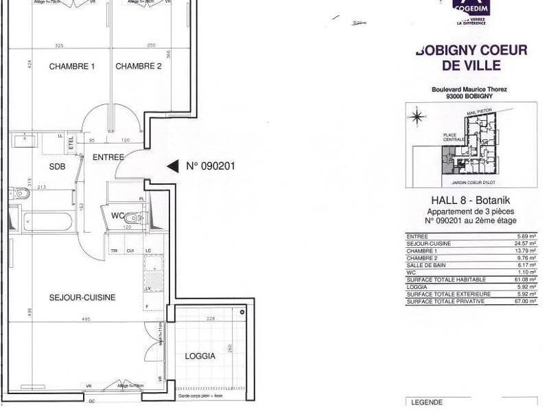 Maison à louer, 61m², BOBIGNY
