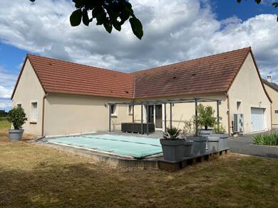Maison de plain-pied à vendre 299 000 € 6 pièces 3 chambres 137 m² 1 063 m² de terrain Marzy 58180
