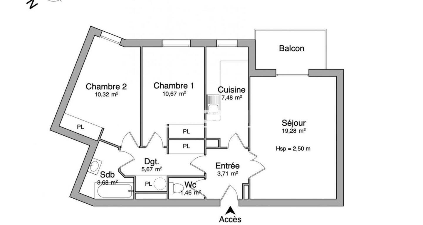 Maison à louer, 62m², CERGY